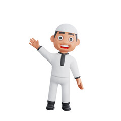 3D Character Design of a Muslim Man