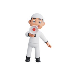 3D Character Design of a Muslim Man