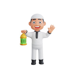 3D Character Design of a Muslim Man