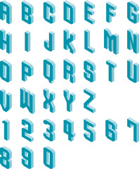 立体的でポップなアルファベット