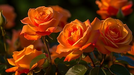 Romantic Peach Roses