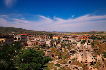 Obraz premium view of the uchisar city