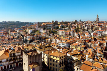 Skyline of Porto city, Portugal. High quality photo