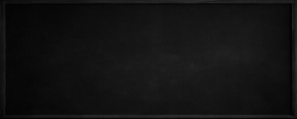 Blank wide screen Real chalkboard background