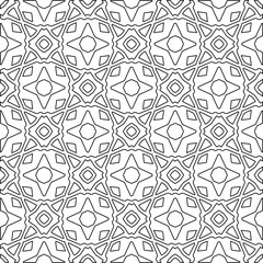 Stylish texture with figures from lines.Abstract geometric black and white pattern for web page, textures, card, poster, fabric, textile. Monochrome graphic repeating design. 