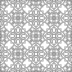 
Stylish texture with figures from lines.Abstract geometric black and white pattern for web page, textures, card, poster, fabric, textile. Monochrome graphic repeating design. 