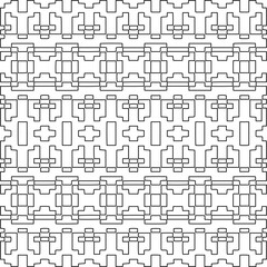 
Stylish texture with figures from lines.Abstract geometric black and white pattern for web page, textures, card, poster, fabric, textile. Monochrome graphic repeating design. 