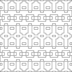 
Stylish texture with figures from lines.Abstract geometric black and white pattern for web page, textures, card, poster, fabric, textile. Monochrome graphic repeating design. 