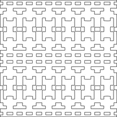 
Stylish texture with figures from lines.Abstract geometric black and white pattern for web page, textures, card, poster, fabric, textile. Monochrome graphic repeating design. 