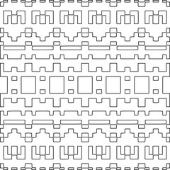 
Stylish texture with figures from lines.Abstract geometric black and white pattern for web page, textures, card, poster, fabric, textile. Monochrome graphic repeating design. 