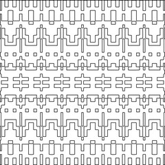 
Stylish texture with figures from lines.Abstract geometric black and white pattern for web page, textures, card, poster, fabric, textile. Monochrome graphic repeating design. 