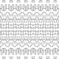 
Stylish texture with figures from lines.Abstract geometric black and white pattern for web page, textures, card, poster, fabric, textile. Monochrome graphic repeating design. 