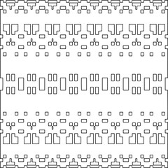 
Stylish texture with figures from lines.Abstract geometric black and white pattern for web page, textures, card, poster, fabric, textile. Monochrome graphic repeating design. 