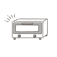 シンプルなトースターのイラスト