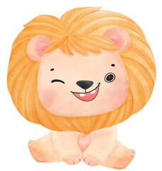 Funny playful cat in coffee cup cartoon doodle hand drawing 