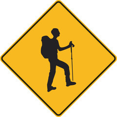 vector sign pedestrian crossing the road, stop, human sign, walking sign, be careful. traffic sign, urban.