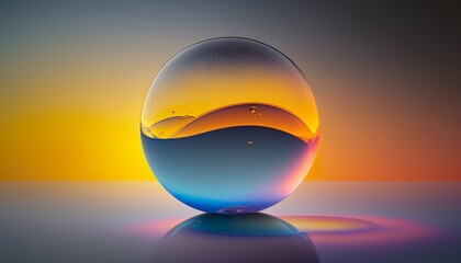 gradient with one bubble  Generative AI