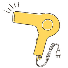 シンプルなドライヤーのイラスト