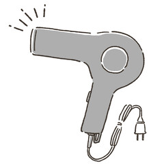 シンプルなドライヤーのイラスト