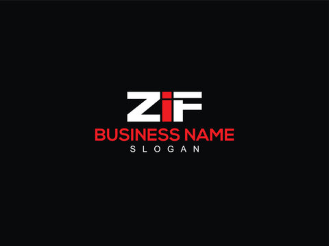 Typography ZIF Letter Type Logo, Alphabet ZI zif z i f Business Logo Design For You