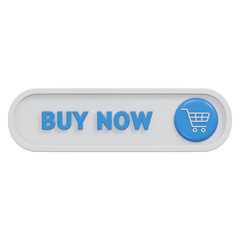 buy now button 3d rendering icon illustration with transparent background, click button