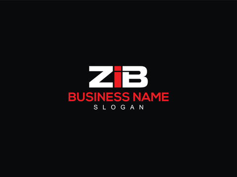 Minimalist ZIB Clothing Logo, Initial ZI zib Business Letter Logo For Your Shop