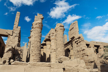 Karnak temple (ancient egyptian temple) in Luxor, Egypt