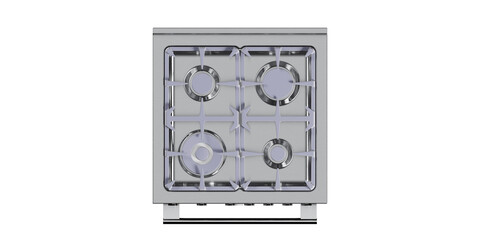Top view of the gas hob