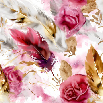 Seamless texture, abstraction, flower zors, alcohol ink, watercolor