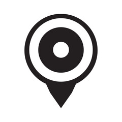 map pins icon design template vector