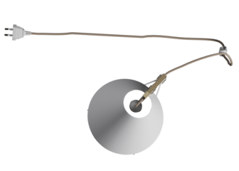Top view of table lamp