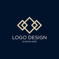 Abstract Geometric Finance Logo Template