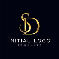 SD Elegant Luxury Initial Letter Logo Template