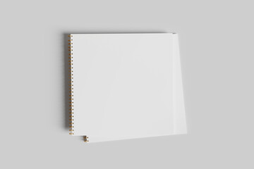 Square Notebook Mockup
