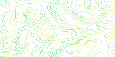 Panorama view gradient multicolor wave curve lines banner background design. Vector illustration. wave Line topography map contour background .Abstract Topographic map background with wave line.