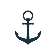 Anchor vector icon on white background