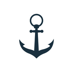 Anchor vector icon on white background