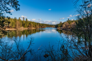 Spokane River From The Deep Creek Area in Riverside State Park