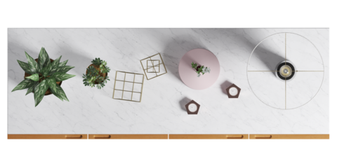 Top view of Sideboard Table