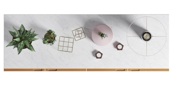 Top view of Sideboard Table