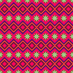 Seamless pattern material of on abstract flower. .