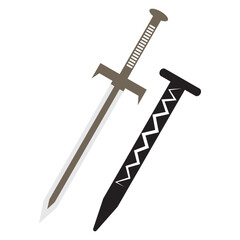 SWORD icon design template vector