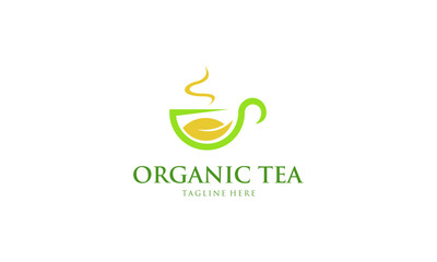 Creative Organic Green Tea Logo Design