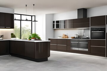 Beautiful Kitchen Interior with Stylish Furniture