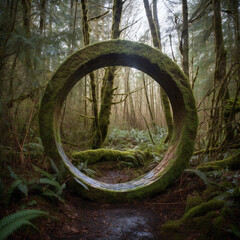 magisches Portal im Wald