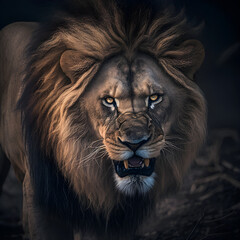 Naklejka premium The king of jungle