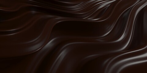 Chocolate background. Melted choco mass