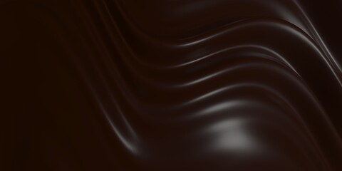 Chocolate background. Melted choco mass