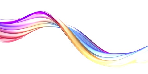 Abstract fluid holographic neon wave bright background