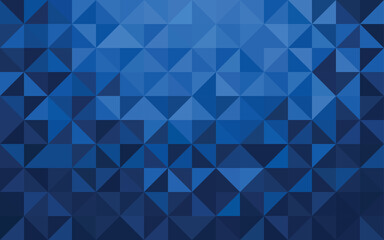 Abstract geometry triangle blue mosaic texture background pattern.